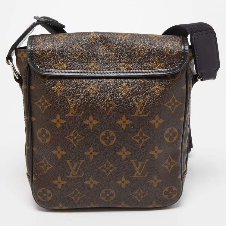 Pre Owned Louis Vuitton Monogram Macassar Canvas Bass PM Bag