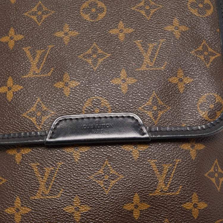 Pre Owned Louis Vuitton Monogram Macassar Canvas Bass PM Bag