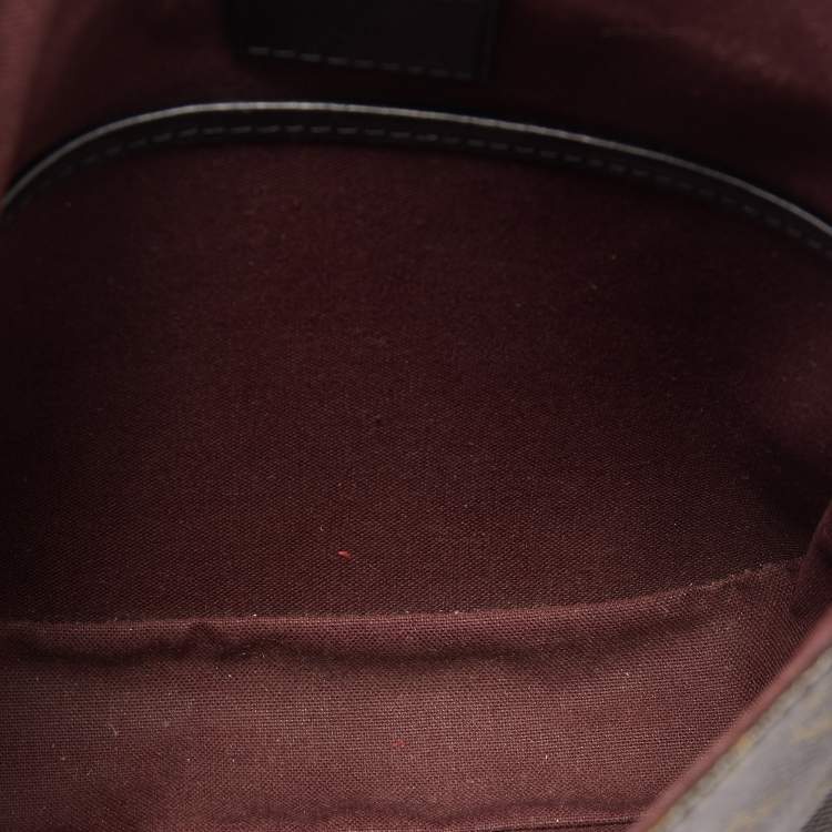 Pre Owned Louis Vuitton Monogram Macassar Canvas Bass PM Bag