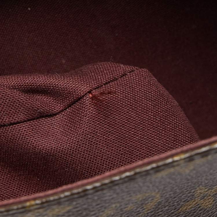 Pre Owned Louis Vuitton Monogram Macassar Canvas Bass PM Bag