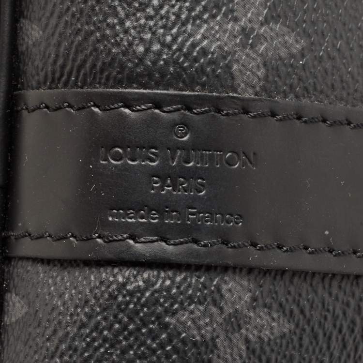 Pre Owned Louis Vuitton Monogram Eclipse Canvas Keepall Bandoulière 45 