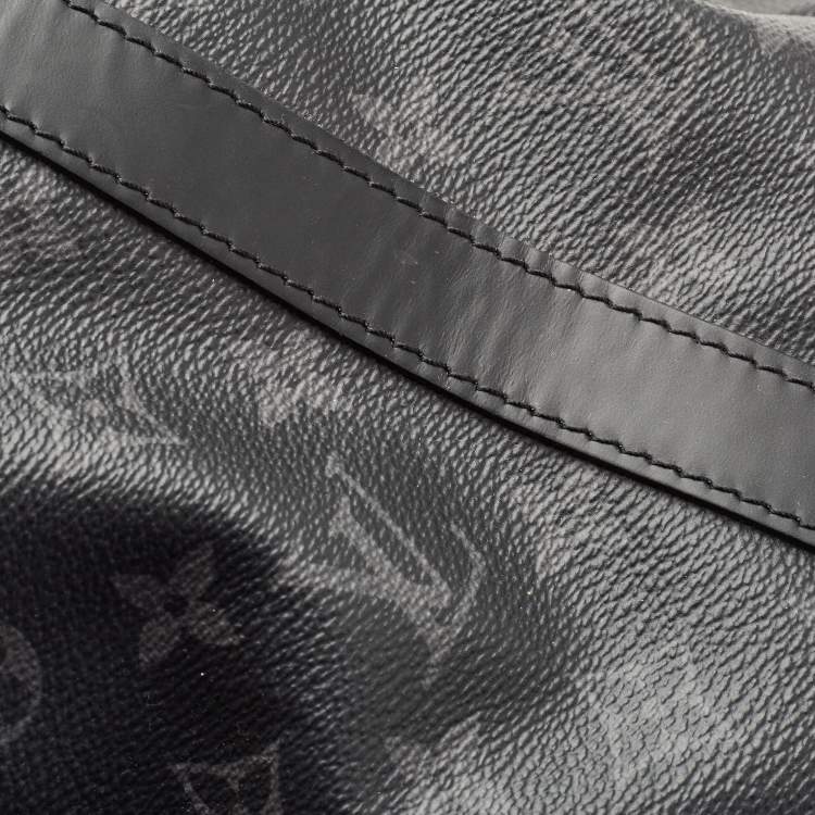 Pre Owned Louis Vuitton Monogram Eclipse Canvas Keepall Bandoulière 45 
