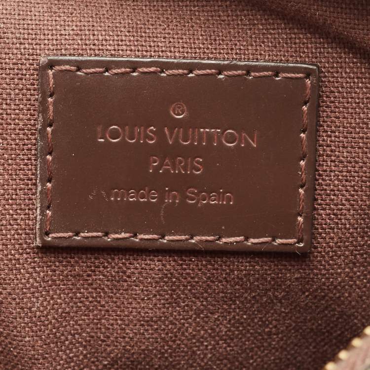 Pre Owned Louis Vuitton Brown Damier Ebene Canvas Geronimos Belt Bag