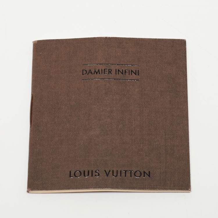 Pre Owned Louis Vuitton Orange Damier Infini Leather Porte Documents Voyage Briefcase