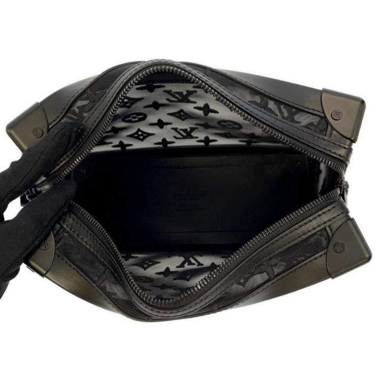 Pre Owned Louis Vuitton Black Monogram Mesh Soft Trunk Shoulder Bag
