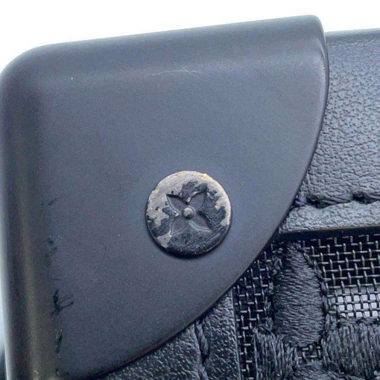 Pre Owned Louis Vuitton Black Monogram Mesh Soft Trunk Shoulder Bag