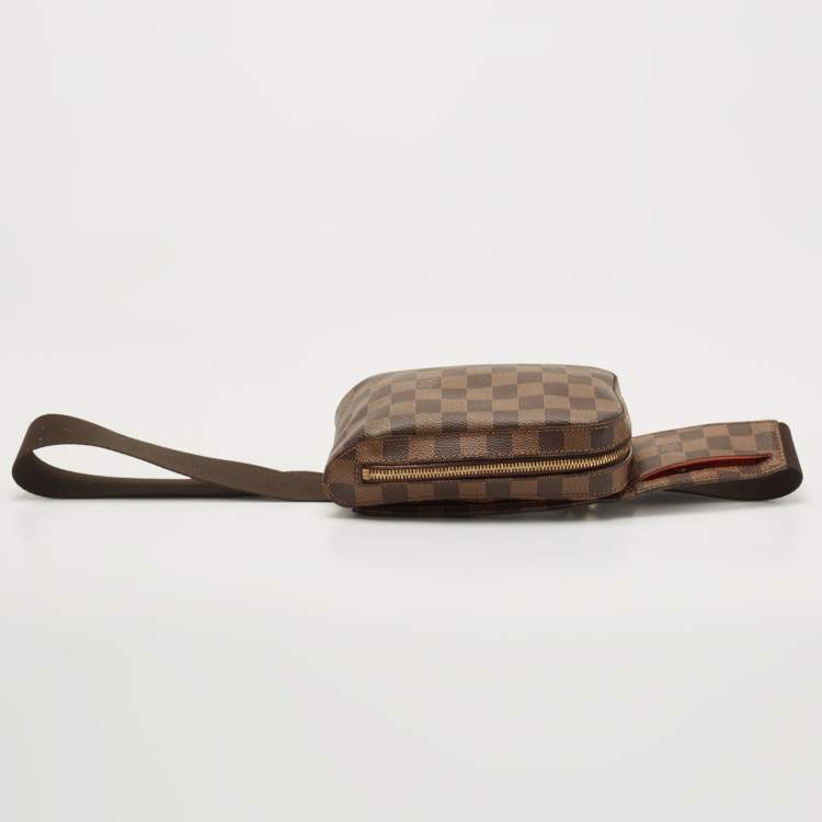Pre Owned Louis Vuitton Damier Ebene Canvas Geronimos Belt Bag