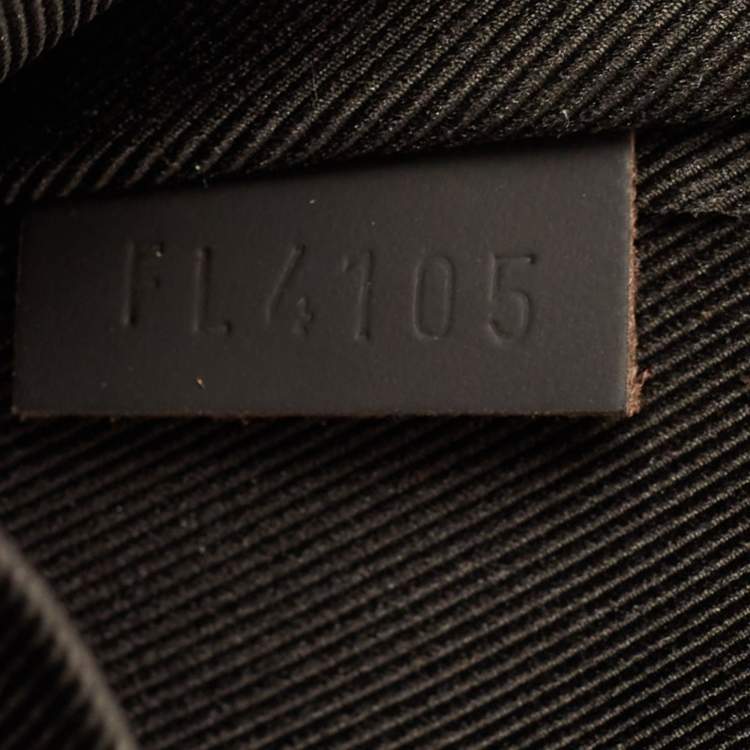 Pre Owned Louis Vuitton Black Damier Ebene Canvas and Leather Jake Backpack 