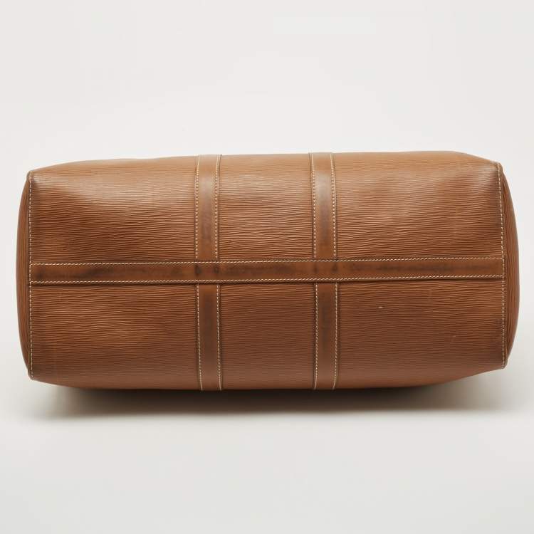 Pre Owned Louis Vuitton Cannelle Epi Leather Keepall 45 Bag