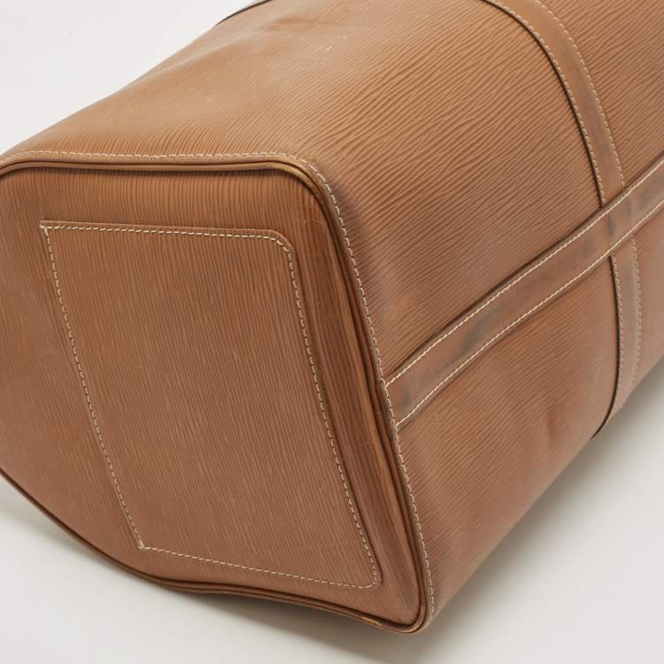 Pre Owned Louis Vuitton Cannelle Epi Leather Keepall 45 Bag
