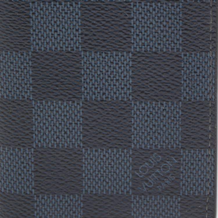 Pre Owned Louis Vuitton Damier Cobalt Canvas Pocket Organizer