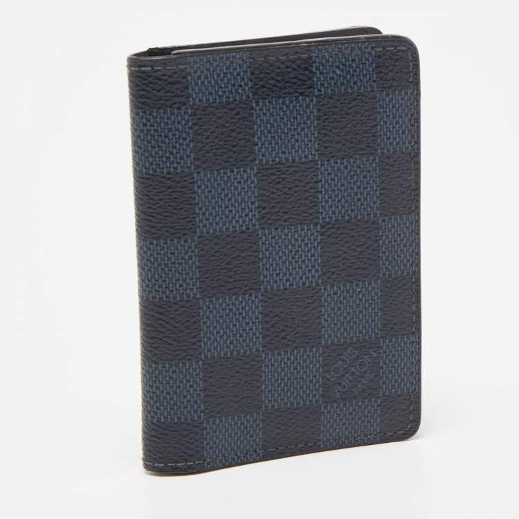 Pre Owned Louis Vuitton Damier Cobalt Canvas Pocket Organizer