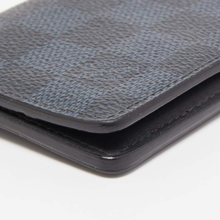 Pre Owned Louis Vuitton Damier Cobalt Canvas Pocket Organizer