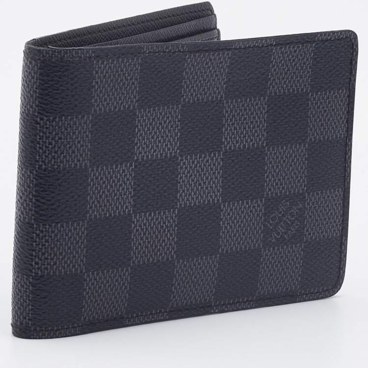 Pre Owned Louis Vuitton Damier Graphite Canvas Multiple Bifold Wallet