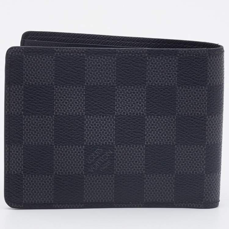 Pre Owned Louis Vuitton Damier Graphite Canvas Multiple Bifold Wallet