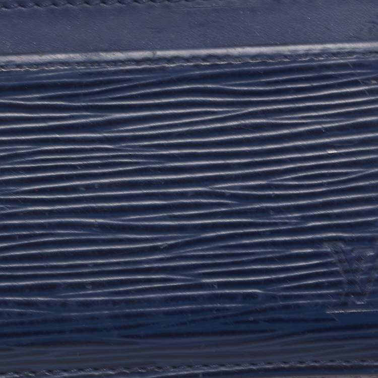 Pre Owned Louis Vuitton Indigo Epi Leather Card Holder