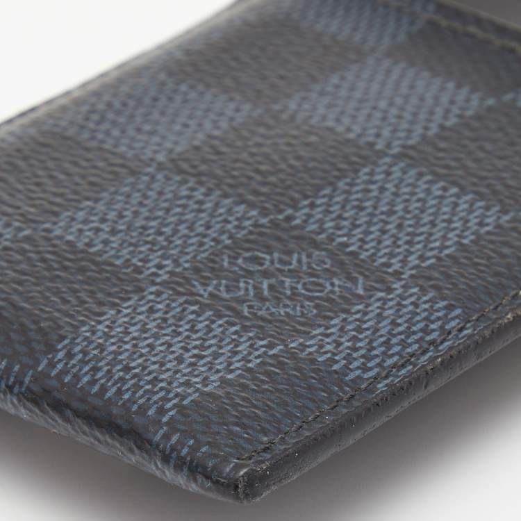 Pre Owned Louis Vuitton Damier Graphite Pince Card Holder