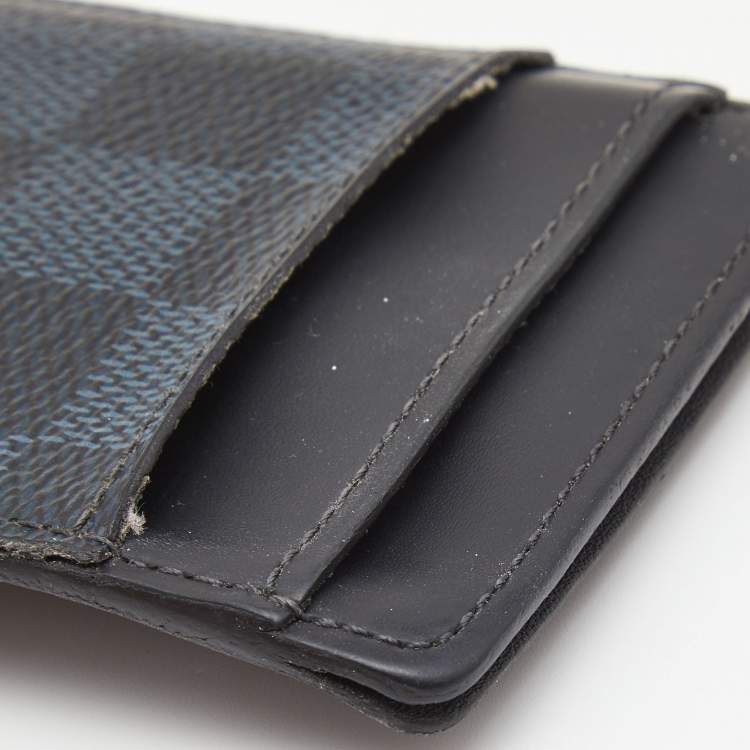 Pre Owned Louis Vuitton Damier Graphite Pince Card Holder