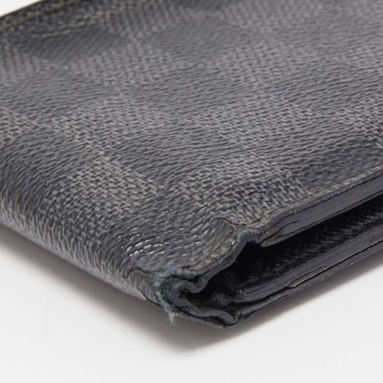 Pre Owned Louis Vuitton Damier Graphite Canvas Multiple Bifold Wallet