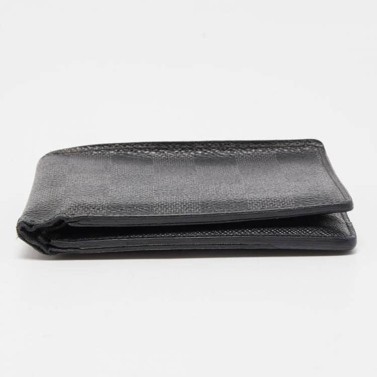 Pre Owned Louis Vuitton Damier Graphite Canvas Multiple Bifold Wallet