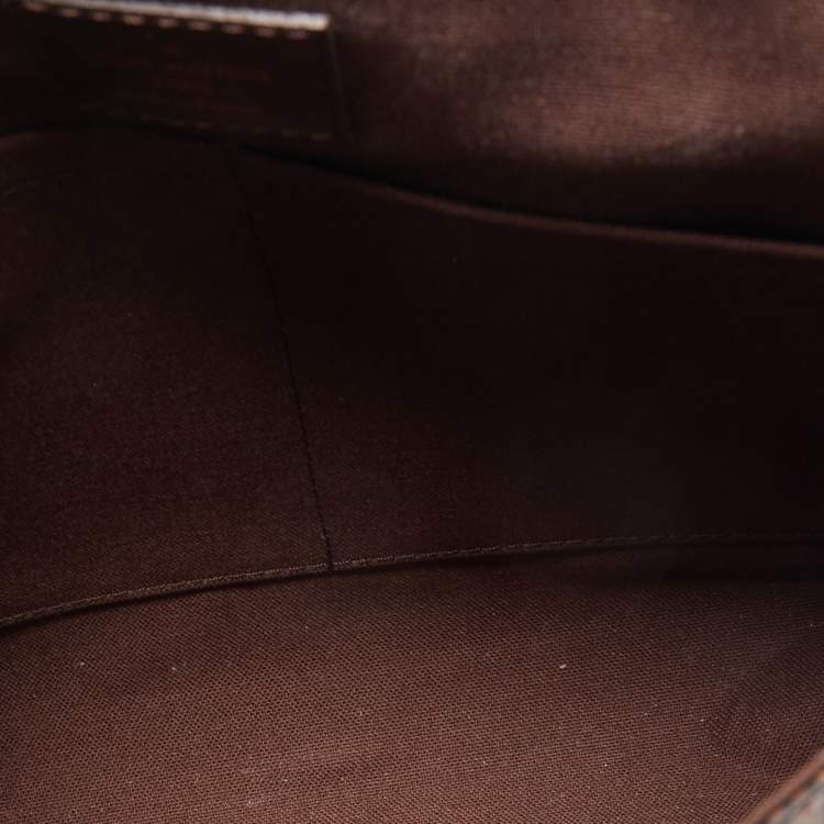 Pre Owned Louis Vuitton Damier Ebene Canvas District PM Bag