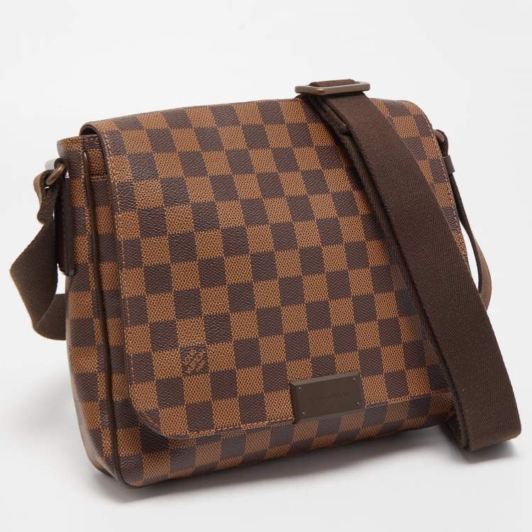 Pre Owned Louis Vuitton Damier Ebene Canvas District PM Bag