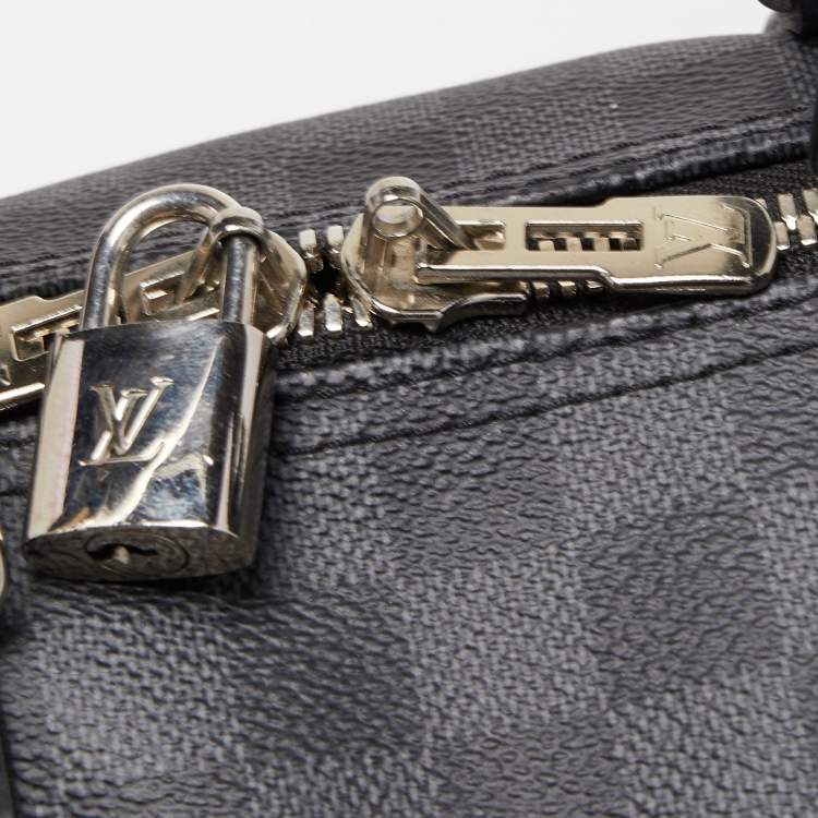 Pre Owned Louis Vuitton Damier Graphite Canvas Keepall Bandoulière 45