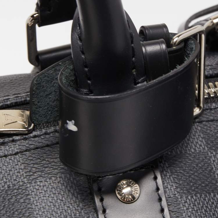 Pre Owned Louis Vuitton Damier Graphite Canvas Keepall Bandoulière 45