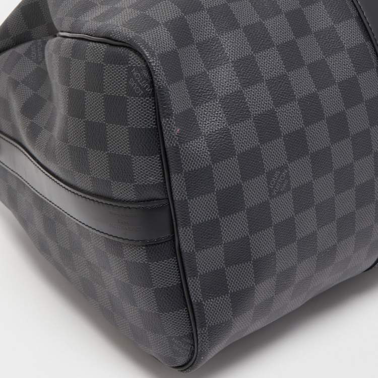 Pre Owned Louis Vuitton Damier Graphite Canvas Keepall Bandoulière 45