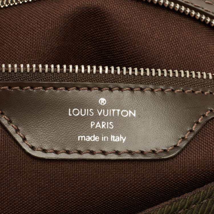 Pre Owned Louis Vuitton Black/Green Taiga Leather Dersou Messenger Bag