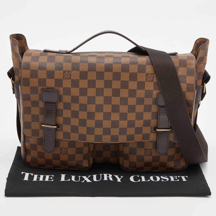 Pre Owned Louis Vuitton Damier Ebene Canvas Broadway Messenger Bag