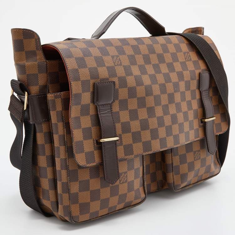 Pre Owned Louis Vuitton Damier Ebene Canvas Broadway Messenger Bag