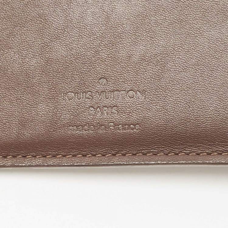Pre Owned Louis Vuitton Brown Infini Leather Multiple Bifold Wallet 