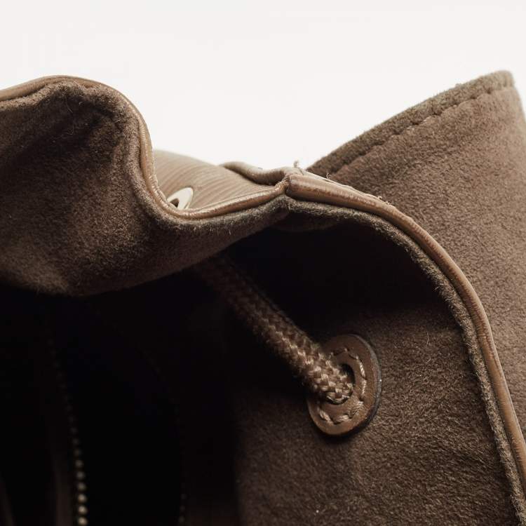 Pre Owned Louis Vuitton Khaki Epi Leather Christopher PM Backpack