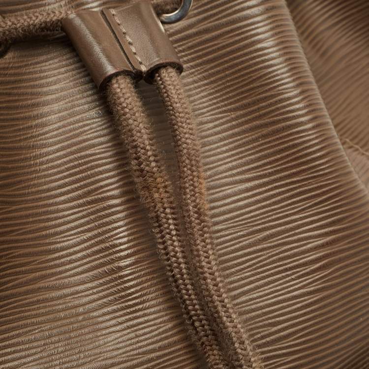 Pre Owned Louis Vuitton Khaki Epi Leather Christopher PM Backpack