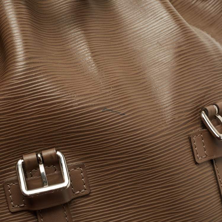 Pre Owned Louis Vuitton Khaki Epi Leather Christopher PM Backpack