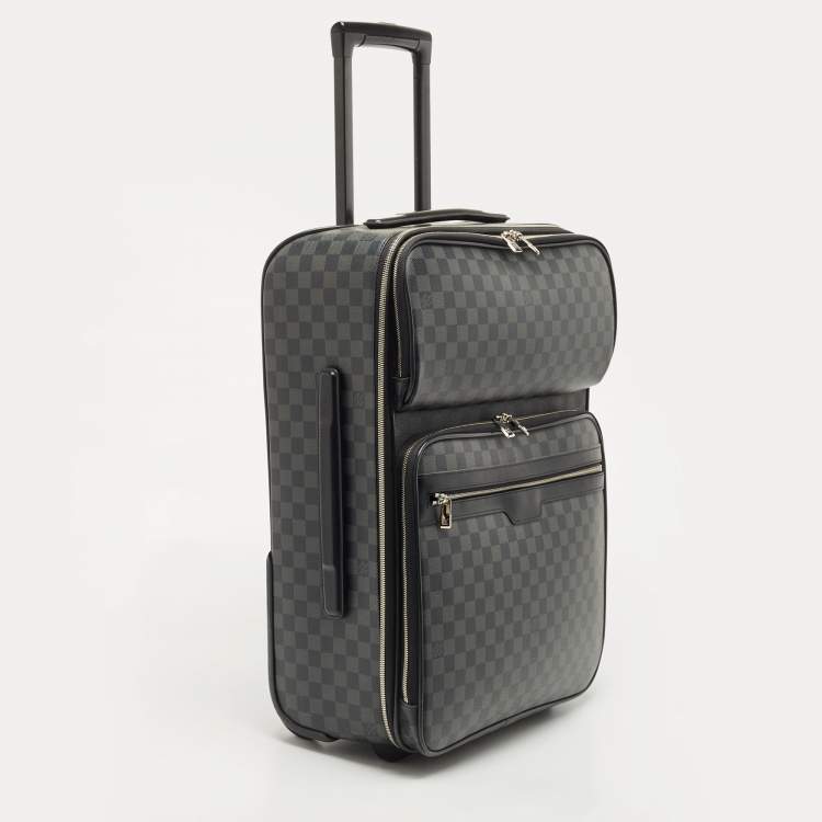 Pre Owned Louis Vuitton Damier Graphite Canvas Pegase Business 55 Luggage