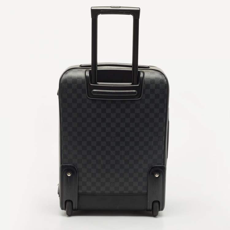 Pre Owned Louis Vuitton Damier Graphite Canvas Pegase Business 55 Luggage