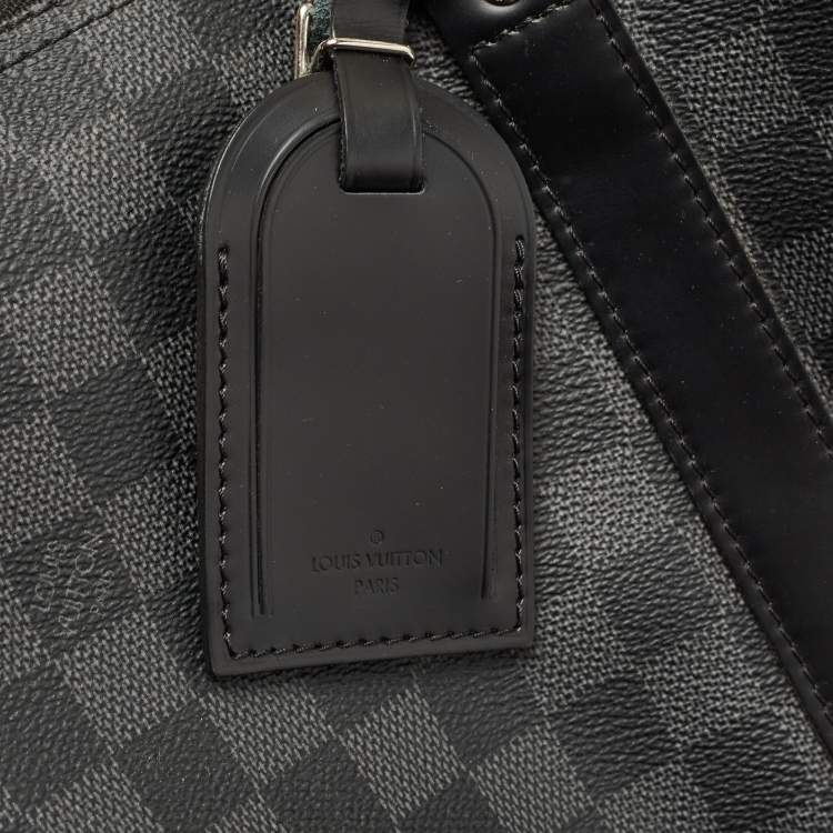 Pre Owned Louis Vuitton Damier Graphite Canvas Keepall Bandouliere 45 Bag