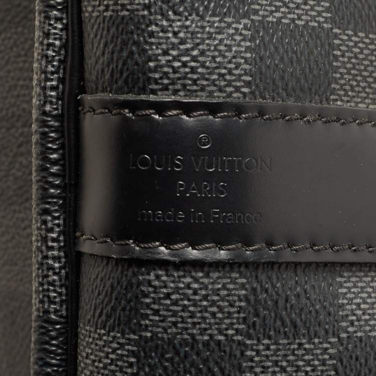 Pre Owned Louis Vuitton Damier Graphite Canvas Keepall Bandouliere 45 Bag
