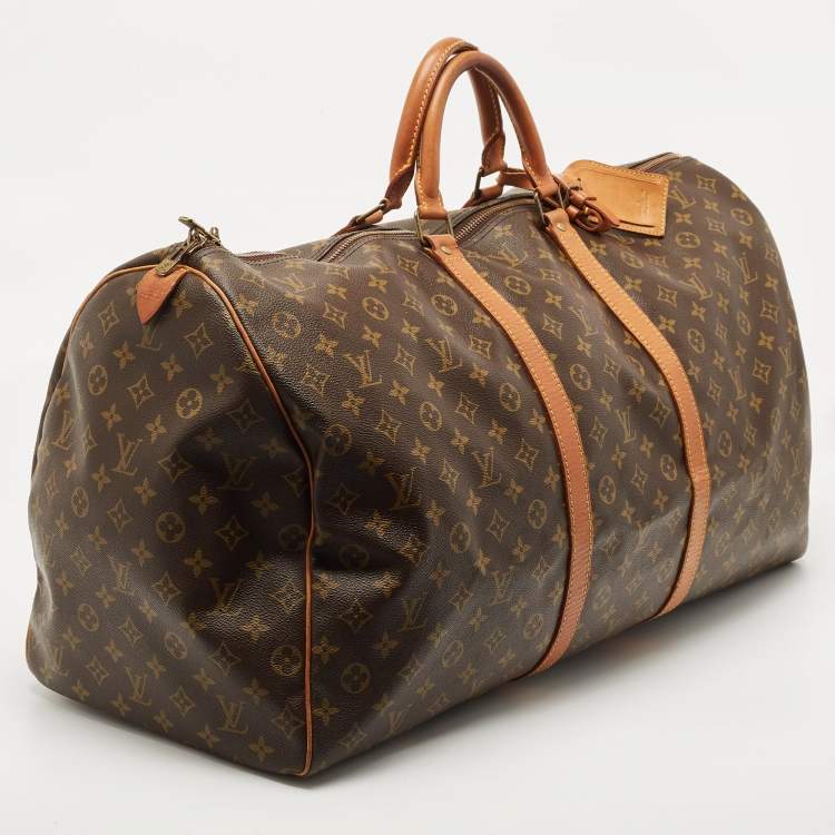 Pre Owned Louis Vuitton Monogram Canvas Keepall 55 Bag
