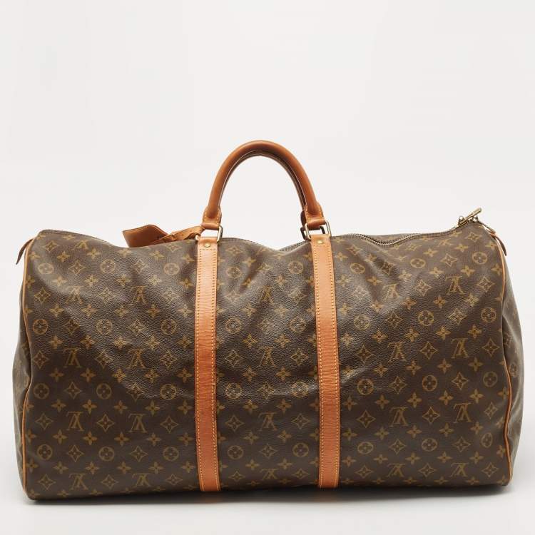 Pre Owned Louis Vuitton Monogram Canvas Keepall 55 Bag