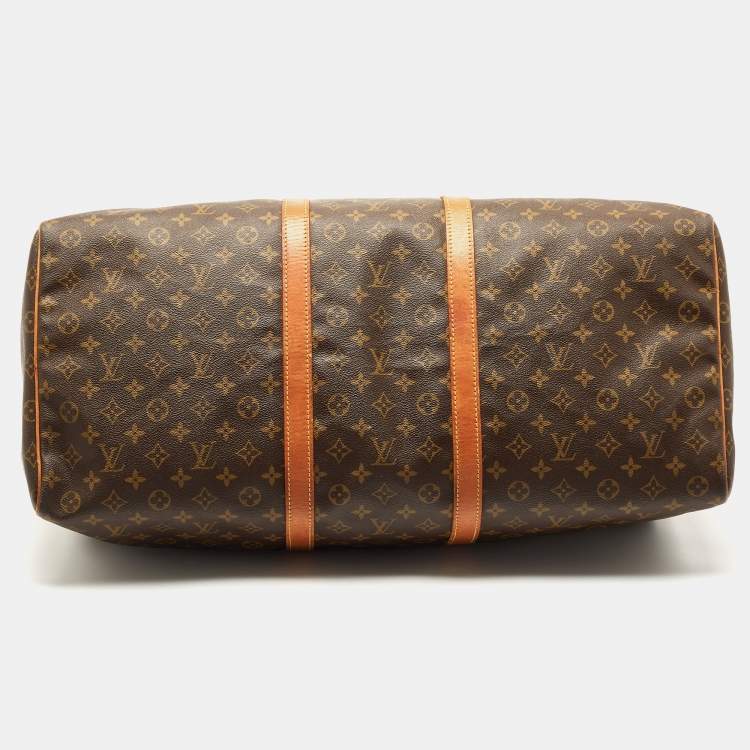 Pre Owned Louis Vuitton Monogram Canvas Keepall 55 Bag
