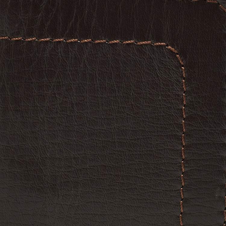 Pre Owned Louis Vuitton Coffee Utah Leather Pocket Organizer
