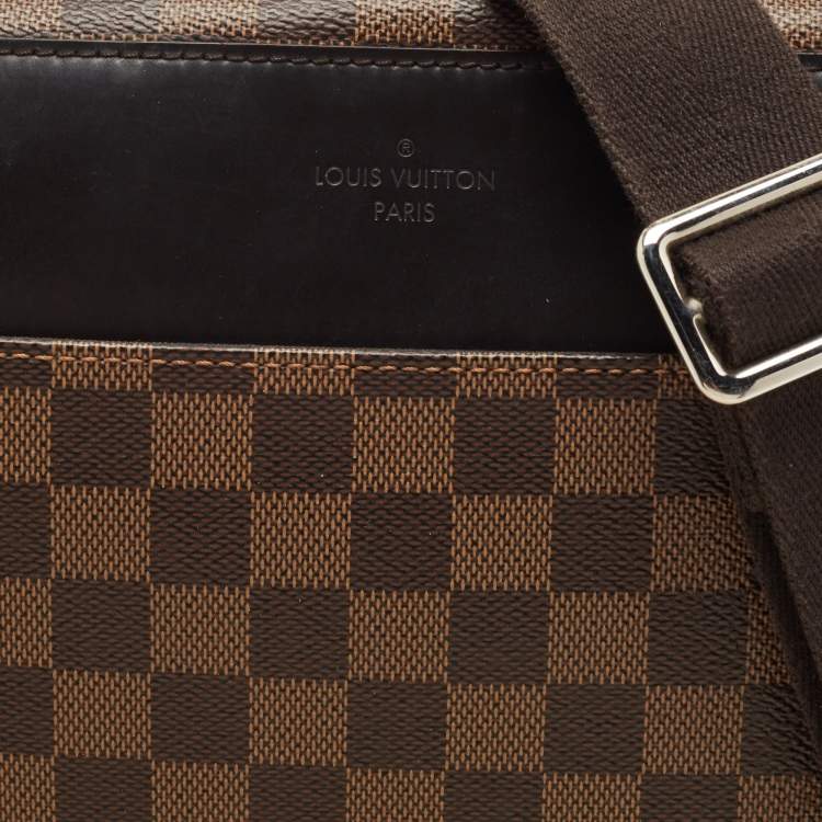 Pre Owned Louis Vuitton Damier Ebene Jake Messenger Bag