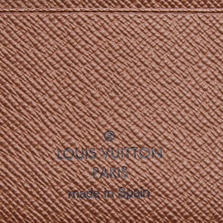 Pre Owned Louis Vuitton Monogram Canvas Pince Money Clip Cardholder