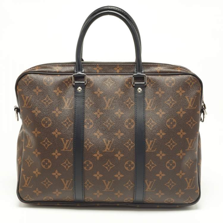 Pre Owned Louis Vuitton Monogram Canvas Porte Documents Voyage PM Bag
