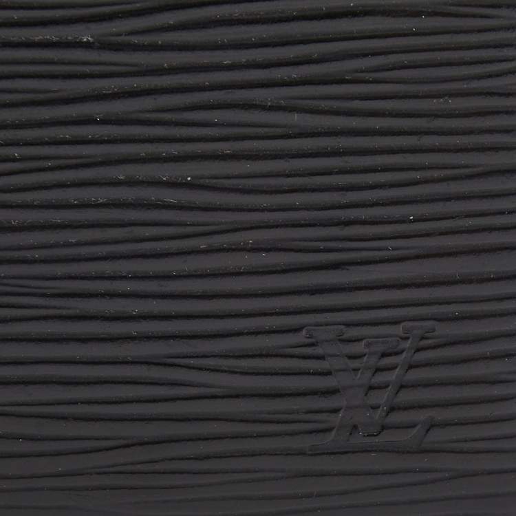 مملوكة مسبقًا Louis Vuitton Black Epi Leather Bifold Compact Wallet