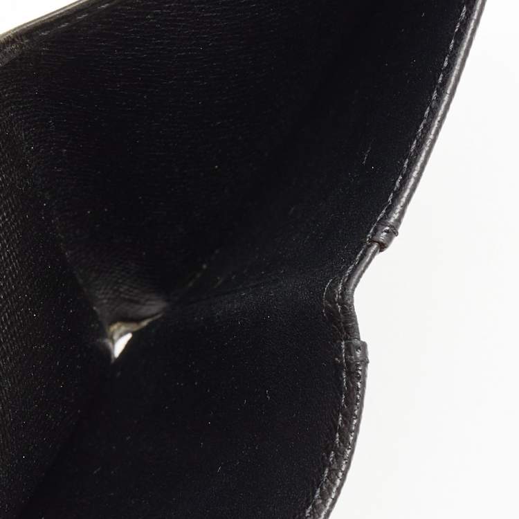 مملوكة مسبقًا Louis Vuitton Black Epi Leather Bifold Compact Wallet