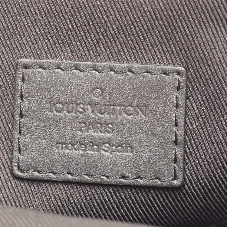 Pre Owned Louis Vuitton Black Damier Leather Infini Discovery BB Messenger Bag